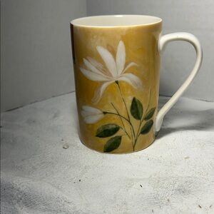 222 Fifth Yellow Floral Mug